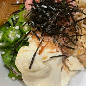 【簡単ヘルシー】具だくさんのネバネバ丼